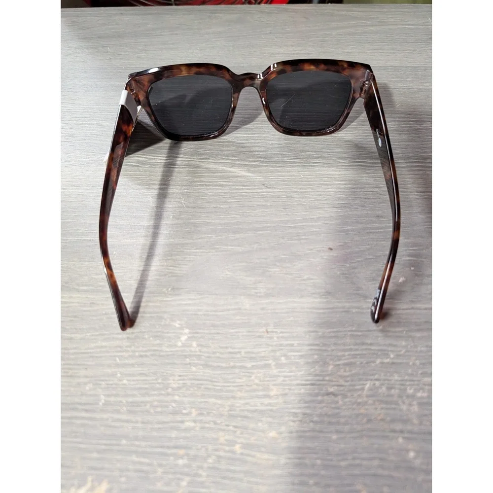 West Loop Women Tortoiseshell Square Sunglasses Brown DG1224 25 501 VL TRT NEW